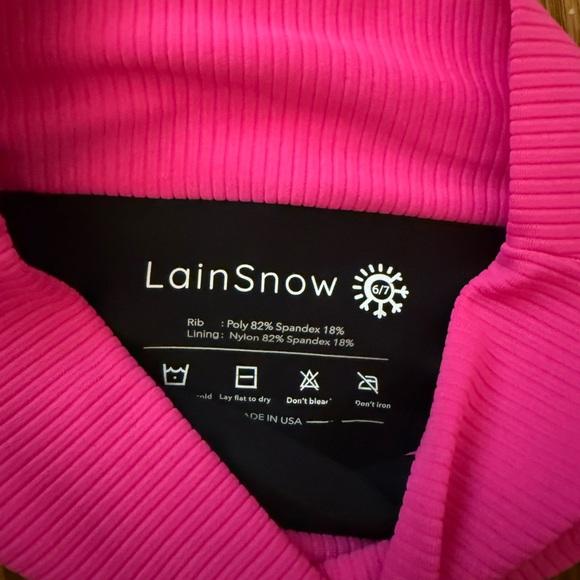LainSnow Pink Ribbed Bikini - Picture 2 of 3